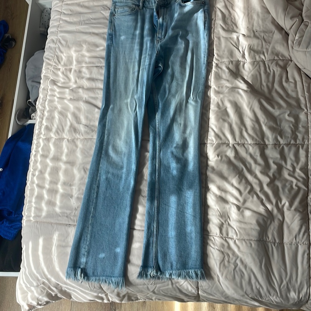 AllSaints Light Blue Bootcut Jeans